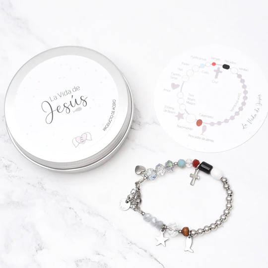 Pulsera Acero Vida De Jesús