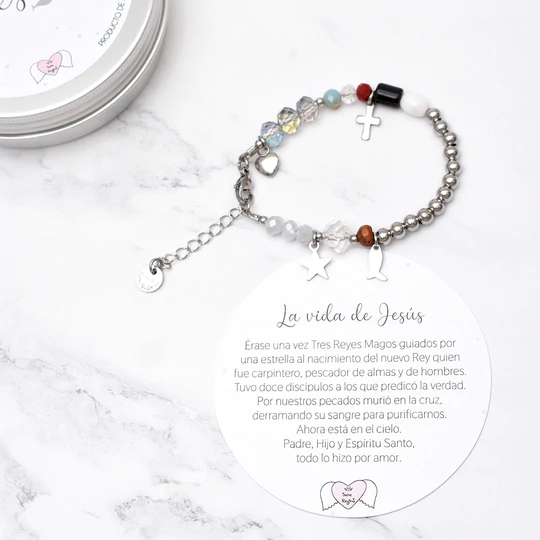 Pulsera Acero Vida De Jesús