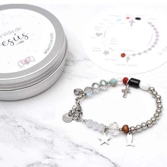 Pulsera Acero Vida De Jesús