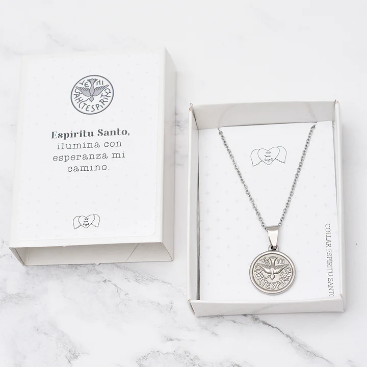 Collar Acero Espíritu Santo