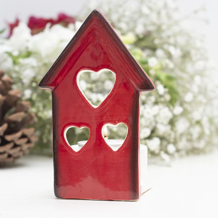 Porta Vela Casita de Luz (Corazones)