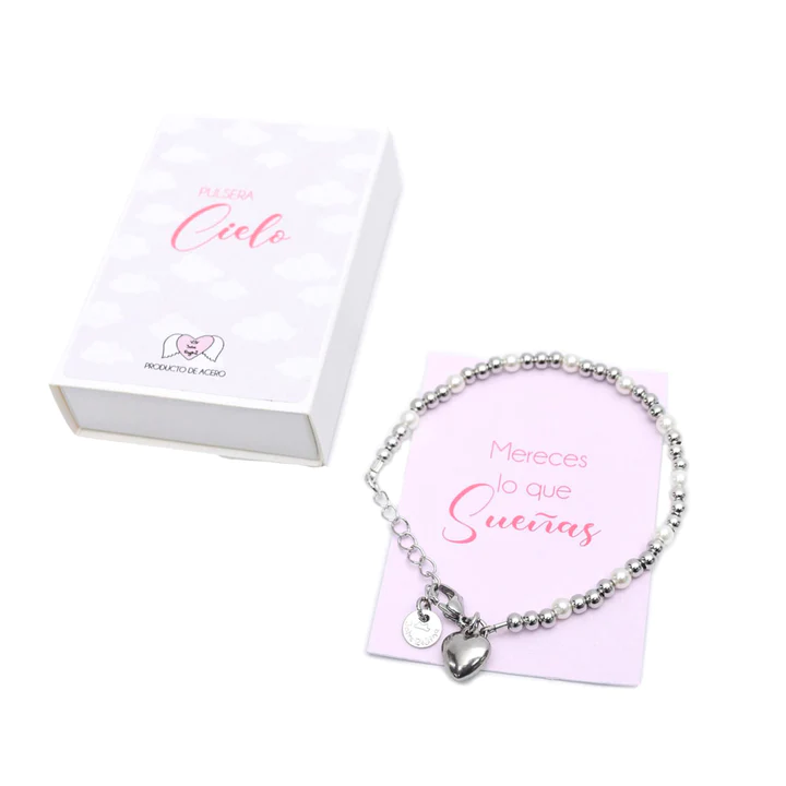 Pulsera Acero Cielo