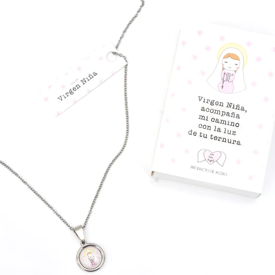 Collar Acero Virgen Niña