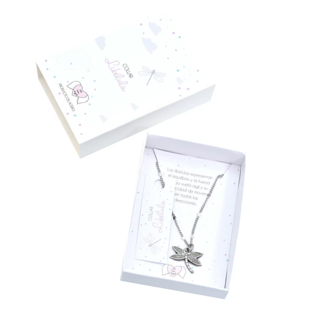 Collar Acero Libélula