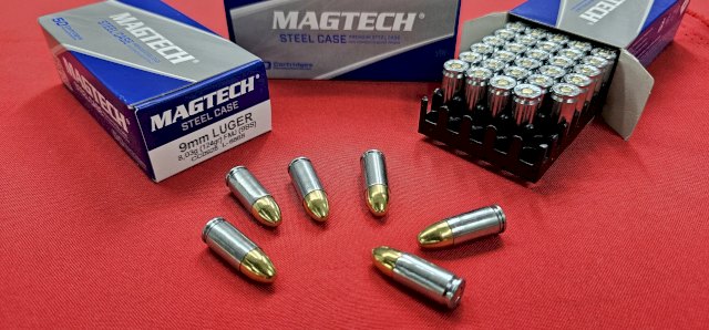 MUNICION MAGTECH 9MM 124 GRS FMJ VAINA DE ACERO