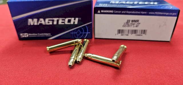 MUNICION MAGTECH .22 WMR 40 Gr JHP