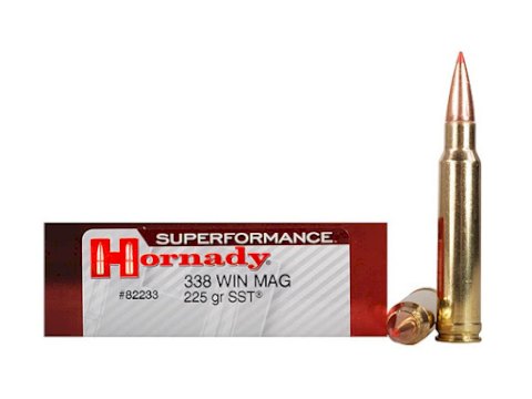 MUNICION HORNADY CAL. 338 WIN MAG 225 GR SST SPF #82233