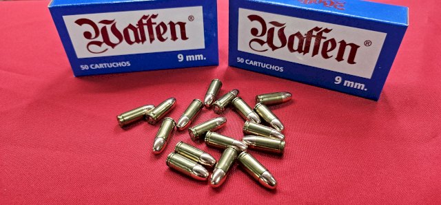 MUNICION WAFFEN CAL.9MM 124 GRS FMJ