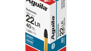 MUNICION AGUILA .22LR SUBSONICA 40 GRS SOLIDA PLOMO