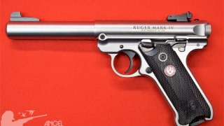 PISTOLA RUGER SEMI MARK IV TARGET 5,50 ACERO INOX CAL .22LR 