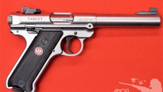 PISTOLA RUGER SEMI MARK IV TARGET 5,50 ACERO INOX CAL .22LR 