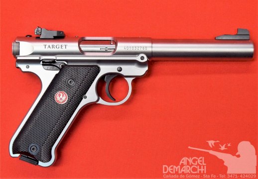 PISTOLA RUGER SEMI MARK IV TARGET 5,50 ACERO INOX CAL .22LR 