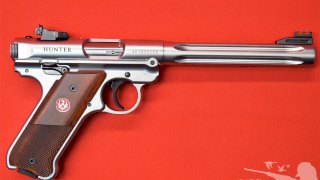 PISTOLA RUGER SEMI MARK IV TARGET 6,88 ACERO INOX CAL .22 LR