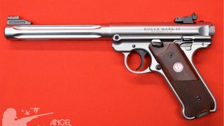 PISTOLA RUGER SEMI MARK IV TARGET 6,88 ACERO INOX CAL .22 LR