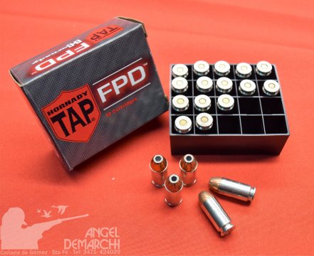 MUNICION HORNADY .40 TAP 180 Gr