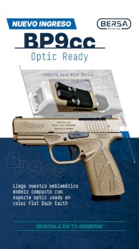 PISTOLA BERSA BP9CC FDE OPTIC READY