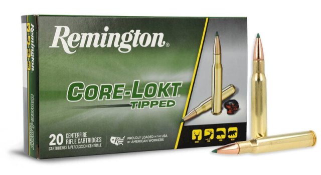 MUNICION REMINGTON .30-06 CORE LOKT TIPPED 165 Gr