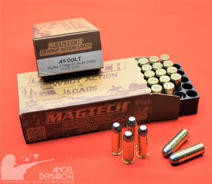 MUNICION MAGTECH .45 LONG COLT  250 Gr L-FLAT