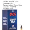 MUNICION CCI .22 LR SOLIDA PLOMO 40 Gr 710 FPS    