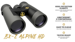 BINOCULAR LEUPOLD ALPINE 10X42 HD ROOF SHADOW GRAY