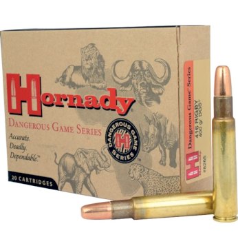 MUNICION HORNADY CAL. 416 RIGBY 400 Gr DSG