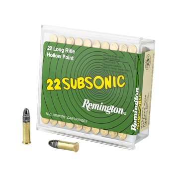 MUNICION REMINGTON .22 LR SUBSONIC 40 GRS SOLIDA/PLOMO