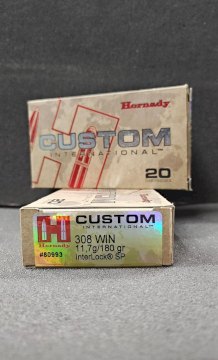MUNICION HORNADY 308 CUSTOM INTERNATIONAL SP MUNICION HORNADY 308 CUSTOM INTERNATIONAL SP
