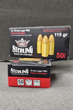 MUNICION STERLING 9MM MUNICION STERLING 9MM