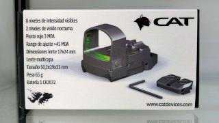 MIRA RED DOT CAT SM2 DE BAJO PERFIL PARA GLOCK 17/22/19/23