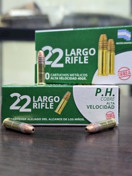 MUNICION ORBEA .22 LR HUECA/COBREADA 36 Gr - HP HV COB