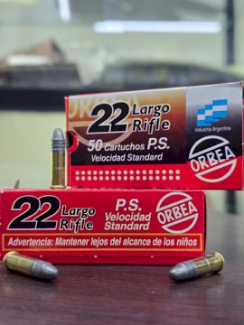 MUNICION ORBEA 22LR SOLIDA/PLOMO 40GR STANDAR MUNICION ORBEA 22LR SOLIDA/PLOMO 40GR STANDAR
