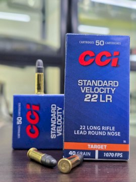 MUNICION CCI .22 LR SOLIDA/PLOMO 40 Gr - PS STDV LNR