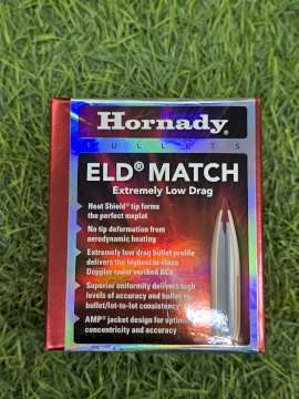 PUNTAS HORNADY .30 - 168 Gr ELD MATCH #30506 PUNTAS HORNADY .30 - 168 Gr ELD MATCH #30506