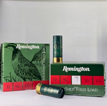 CARTUCHO REMNGTON CAL .12 32GR FIELD LOAD MUN 7 CARTUCHO REMNGTON CAL .12 32GR FIELD LOAD MUN 7
