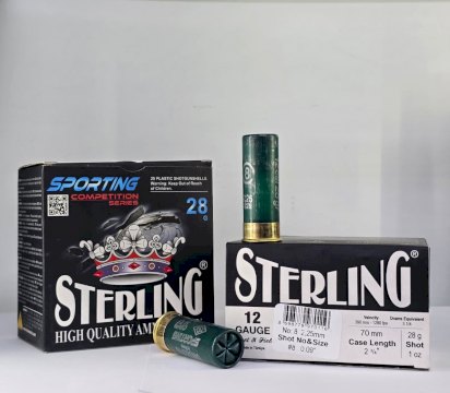 CARTUCHO STERLING CAL 12 28GR SPORTING MUN 8