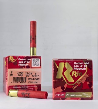 CARTUCHO RIO (ESPAÑA) CAL 36/410 19GR GAME LOAD MUN 6 CARTUCHO RIO (ESPAÑA) CAL 36/410 19GR GAME LOAD MUN 6