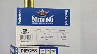 CARTUCHO STERLING CON POSTA CAL 20 22GR 9 PELLETS
