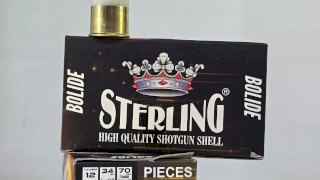 CARTUCHO STERLING CON POSTA CAL 12 SLUG BOLIDE 34GR 