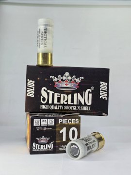 CARTUCHO STERLING CON POSTA CAL 12 SLUG BOLIDE 34GR 