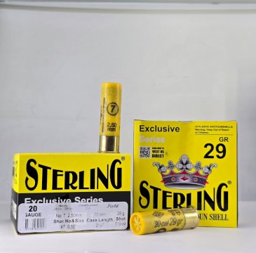 CARTUCHO STERLING (TURQUIA) CAL 20 CAZA 29GR MUN 7