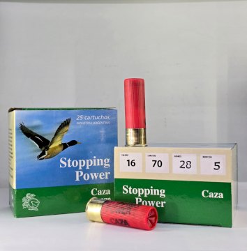CARTUCHO STOPPING POWER (NACIONAL)  CAL 16  CAZA 28GR MUN 5
