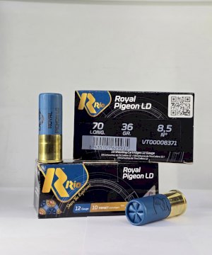 CARTUCHO RIO (ESPAÑA) CAL.12 ROYAL PICHON 36 GRS M 8 1/2 CARTUCHO RIO (ESPAÑA) CAL.12 ROYAL PICHON 36 GRS M 8 1/2