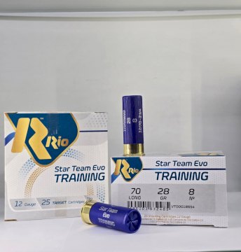 CARTUCHO RIO (ESPAÑA) CAL 12 28GR STAR TEAM EVO TRAINING MUN 8