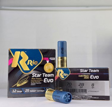 CARTUCHO RIO (ESPAÑA) CAL.12 - 28 GRS STAR TEAM EVO MUN 8 CARTUCHO RIO (ESPAÑA) CAL.12 - 28 GRS STAR TEAM EVO MUN 8