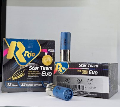CARTUCHO RIO (ESPAÑA) CAL 12 28GR STAR TEAM EVO (tripe culote) MUN 7 1/2 CARTUCHO RIO (ESPAÑA) CAL 12 28GR STAR TEAM EVO (tripe culote) MUN 7 1/2
