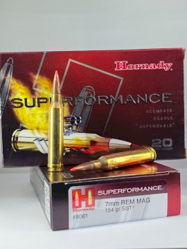 MUNICION HORNADY CAL .7MM REM MAG 154 GR SST SPF MUNICION HORNADY CAL .7MM REM MAG 154 GR SST SPF