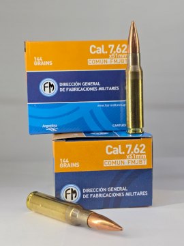 MUNICION FM CALIBRE CAL .7,62 x 51 MM 144 Gr FMJBT MUNICION FM CALIBRE CAL .7,62 x 51 MM 144 Gr FMJBT