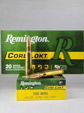 MUNICION REMINGTON CAL .308 CORE LOKT 180GR PSP MUNICION REMINGTON CAL .308 CORE LOKT 180GR PSP