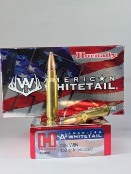 MUNICION HORNADY CAL. 308 SP AMERICAN WHITETAIL 150GR SP MUNICION HORNADY CAL. 308 SP AMERICAN WHITETAIL 150GR SP