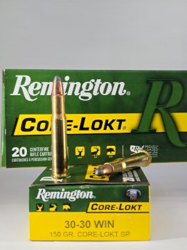 MUNICION REMINGTON CAL .30-30 150 GR SP CORE LOKT MUNICION REMINGTON CAL .30-30 150 GR SP CORE LOKT